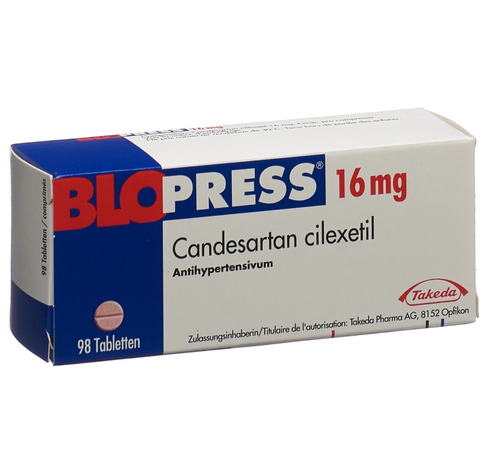BLOPRESS cpr 16 mg 98 pce BLOPRESS cpr 16 mg 98 pce