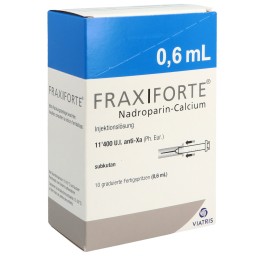 FRAXIFORTE 0.6 ml sol inj 10 ser pré 0.6 ml