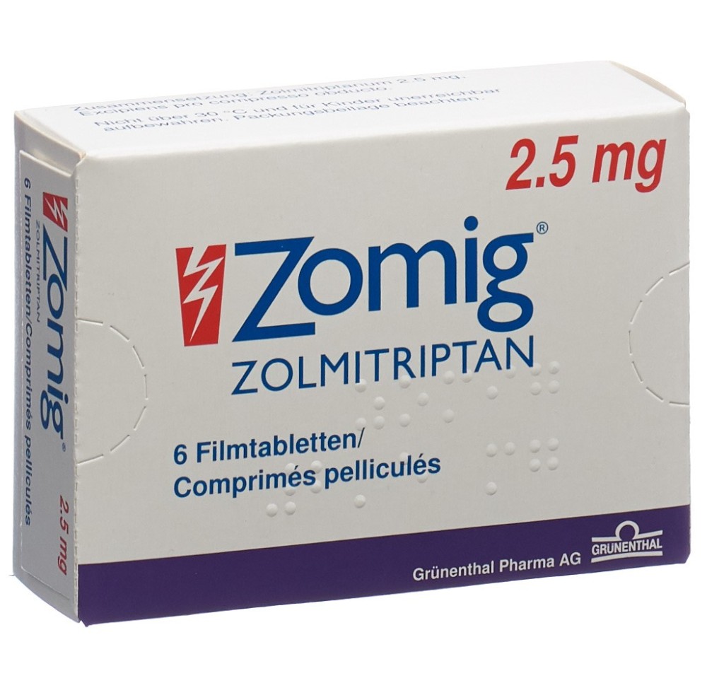 ZOMIG cpr pell 2.5 mg 6 pce