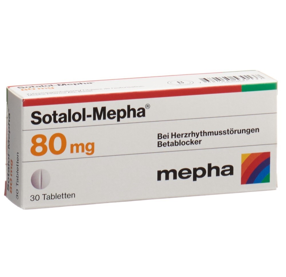 SOTALOL Mepha cpr 80 mg 30 pce SOTALOL Mepha cpr 80 mg 30 pce