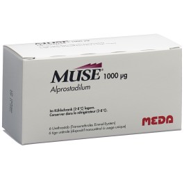 MUSE stylo urètre 1000 mcg 6 pce
