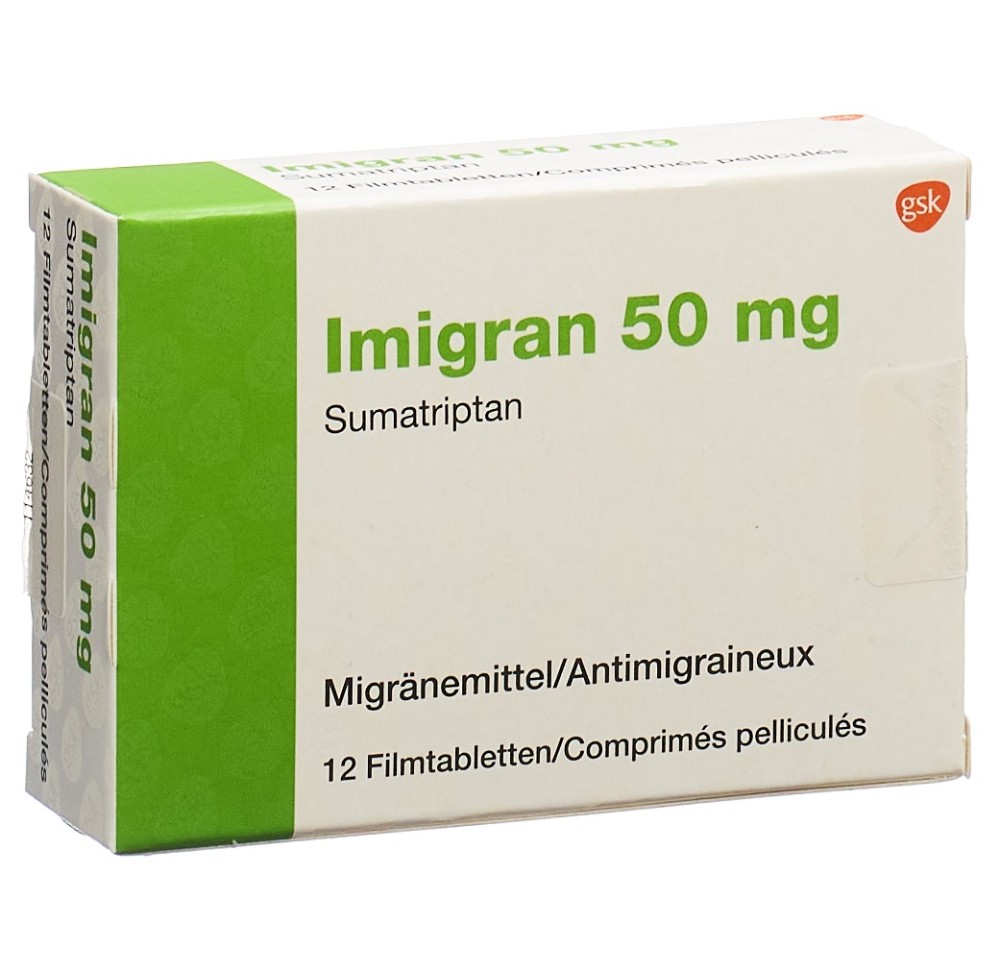 IMIGRAN cpr pell 50 mg 12 pce IMIGRAN cpr pell 50 mg 12 pce