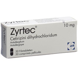 ZYRTEC cpr pell 10 mg 50 pce