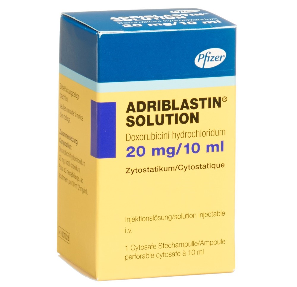 ADRIBLASTIN Solution 20 mg/10ml Cytosafe 10 ml ADRIBLASTIN Solution 20 mg/10ml Cytosafe 10 ml