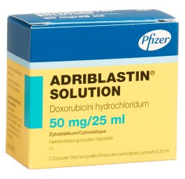 ADRIBLASTIN Solution 50 mg/25ml 2 cytosafe 25 ml