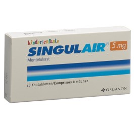 SINGULAIR cpr croquer 5 mg enf 28 pce