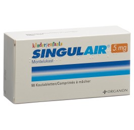 SINGULAIR cpr croquer 5 mg enf 98 pce
