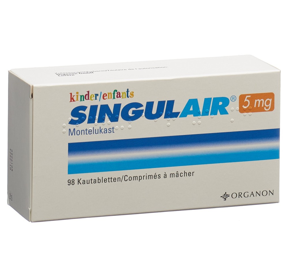 SINGULAIR cpr croquer 5 mg enf 98 pce