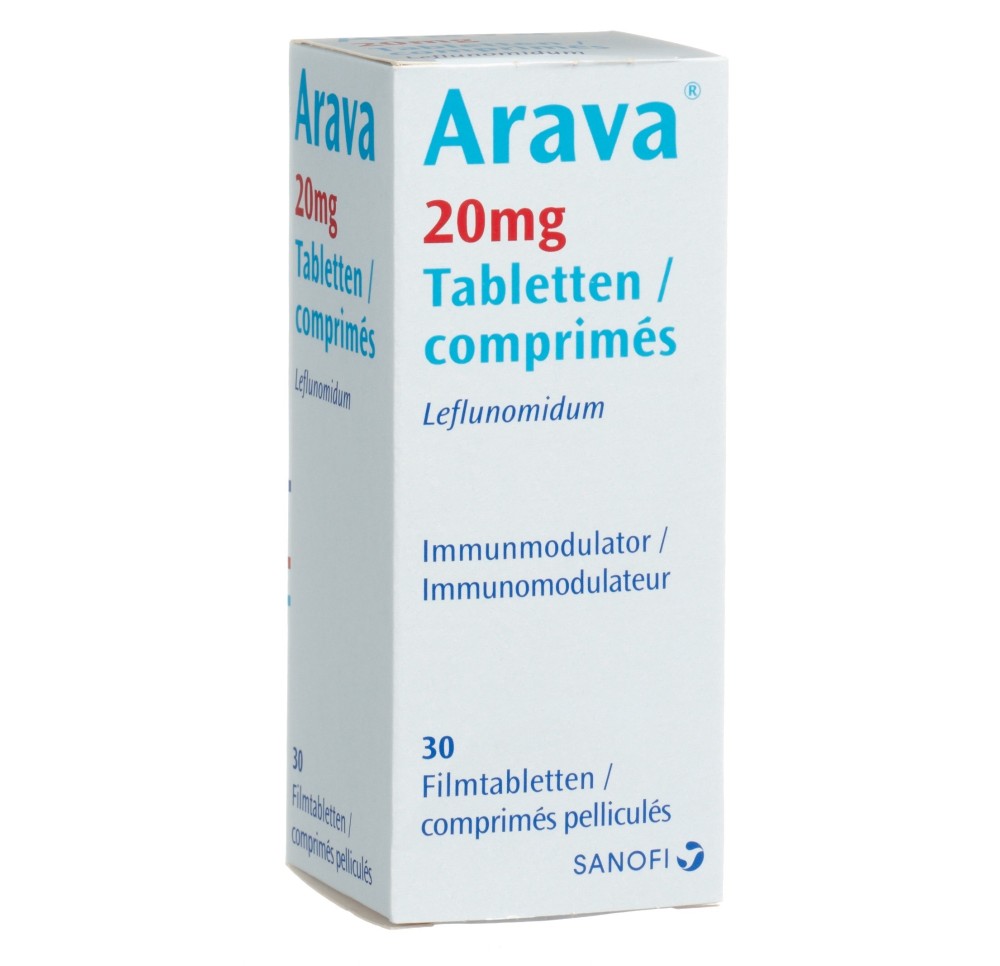 ARAVA cpr pell 20 mg bte 30 pce ARAVA cpr pell 20 mg bte 30 pce