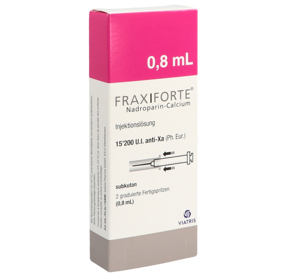 FRAXIFORTE 0.8 ml sol inj 2 ser pré 0.8 ml FRAXIFORTE 0.8 ml sol inj 2 ser pré 0.8 ml