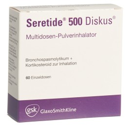 SERETIDE 500 Diskus pdr inh 60 dos