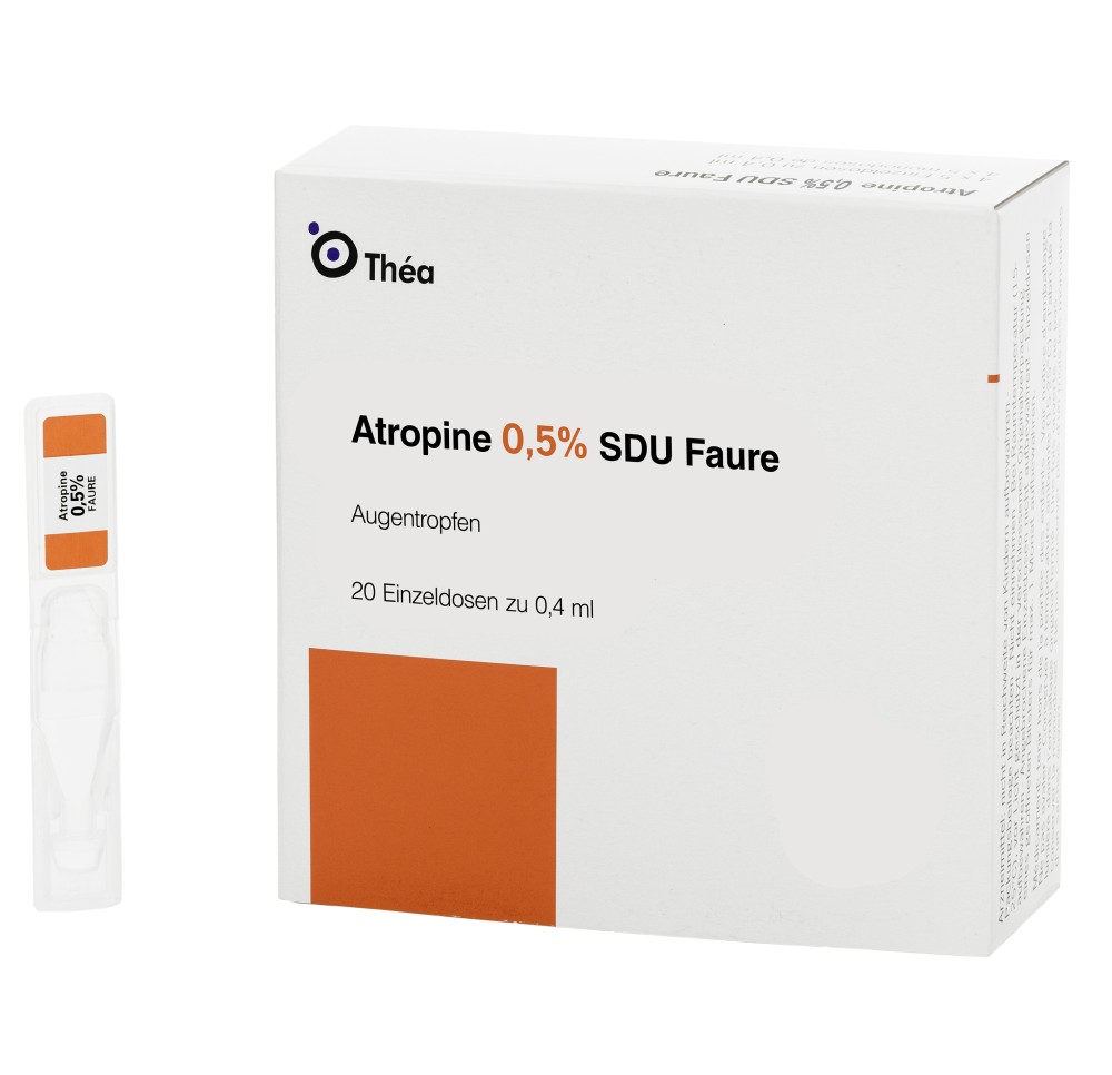 ATROPINE SDU Faure 0.5 % 20 monodos 0.4 ml ATROPINE SDU Faure 0.5 % 20 monodos 0.4 ml