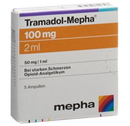 TRAMADOL Mepha sol inj 100 mg/2ml 5 amp 2 ml