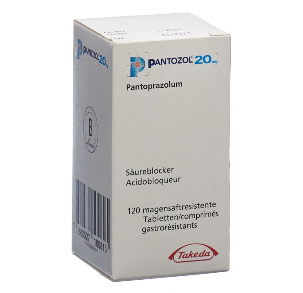 PANTOZOL cpr pell 20 mg bte 120 pce