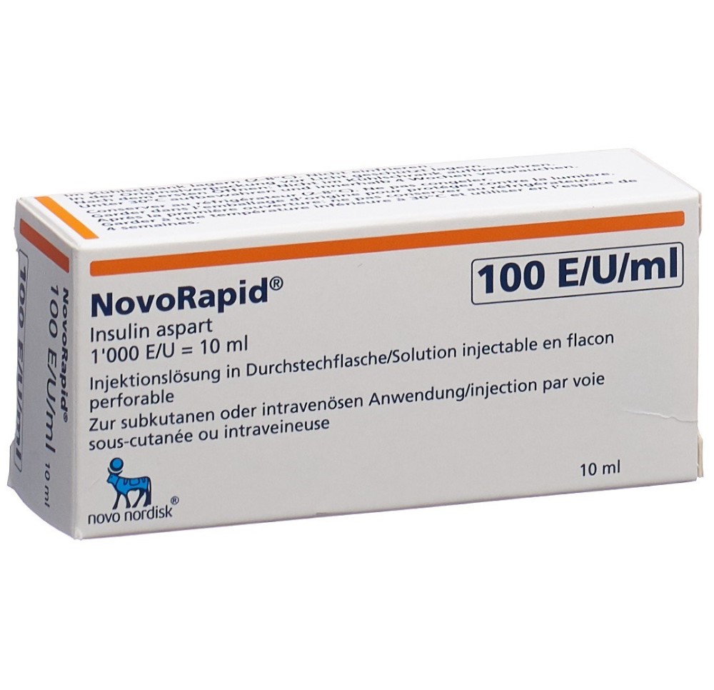INSULINE NovoRapid flac 10 ml INSULINE NovoRapid flac 10 ml