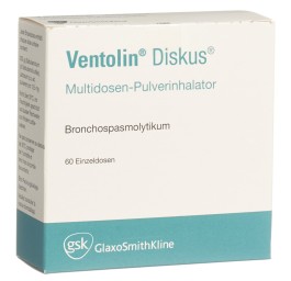 VENTOLIN Diskus multidos pdr inh 200 mcg 60 dos