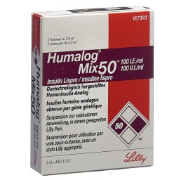 HUMALOG Mix 50 susp inj 100 UI/ml p pen 5 x 3 ml
