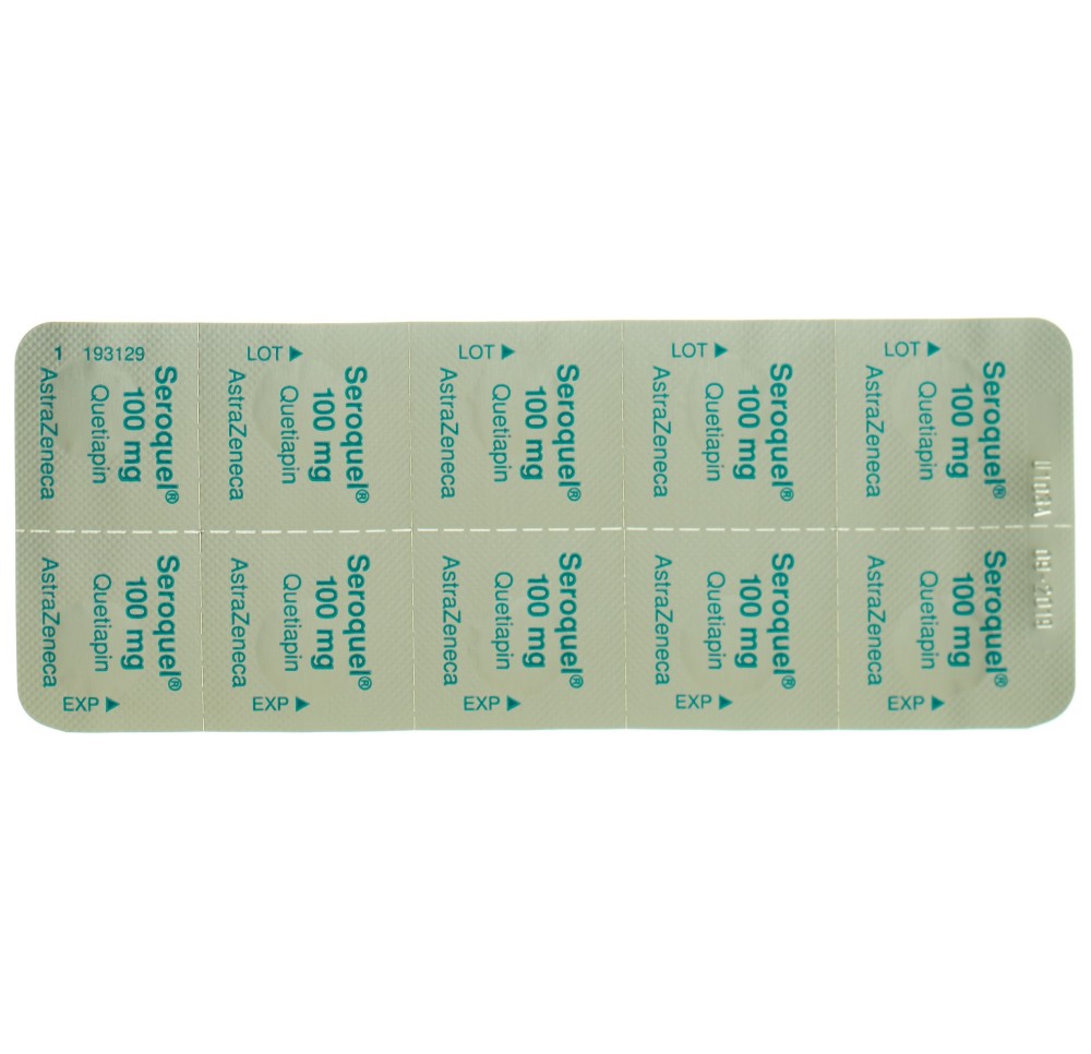 SEROQUEL cpr pell 100 mg 100 pce SEROQUEL cpr pell 100 mg 100 pce