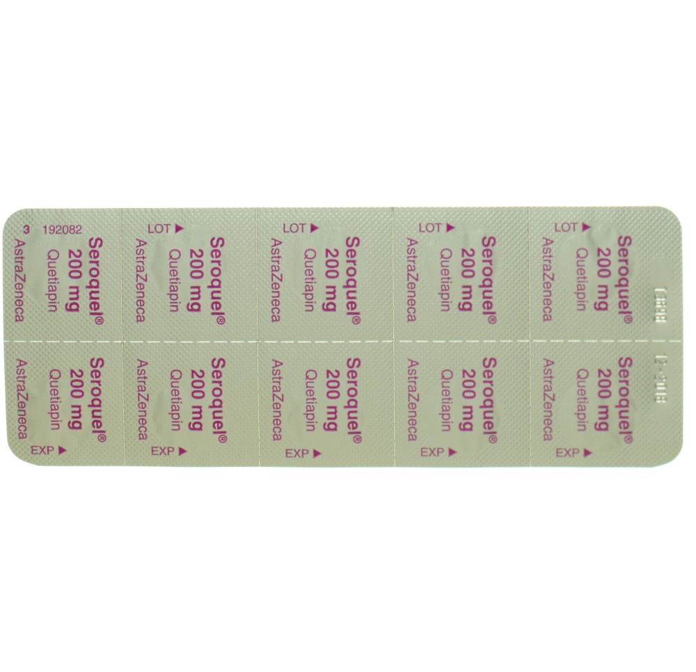 SEROQUEL cpr pell 200 mg 100 pce SEROQUEL cpr pell 200 mg 100 pce