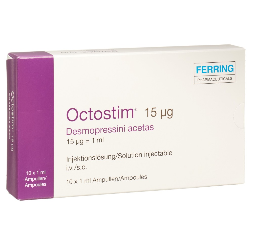 OCTOSTIM sol inj 15 mcg/ml 10 fl 1 ml OCTOSTIM sol inj 15 mcg/ml 10 fl 1 ml