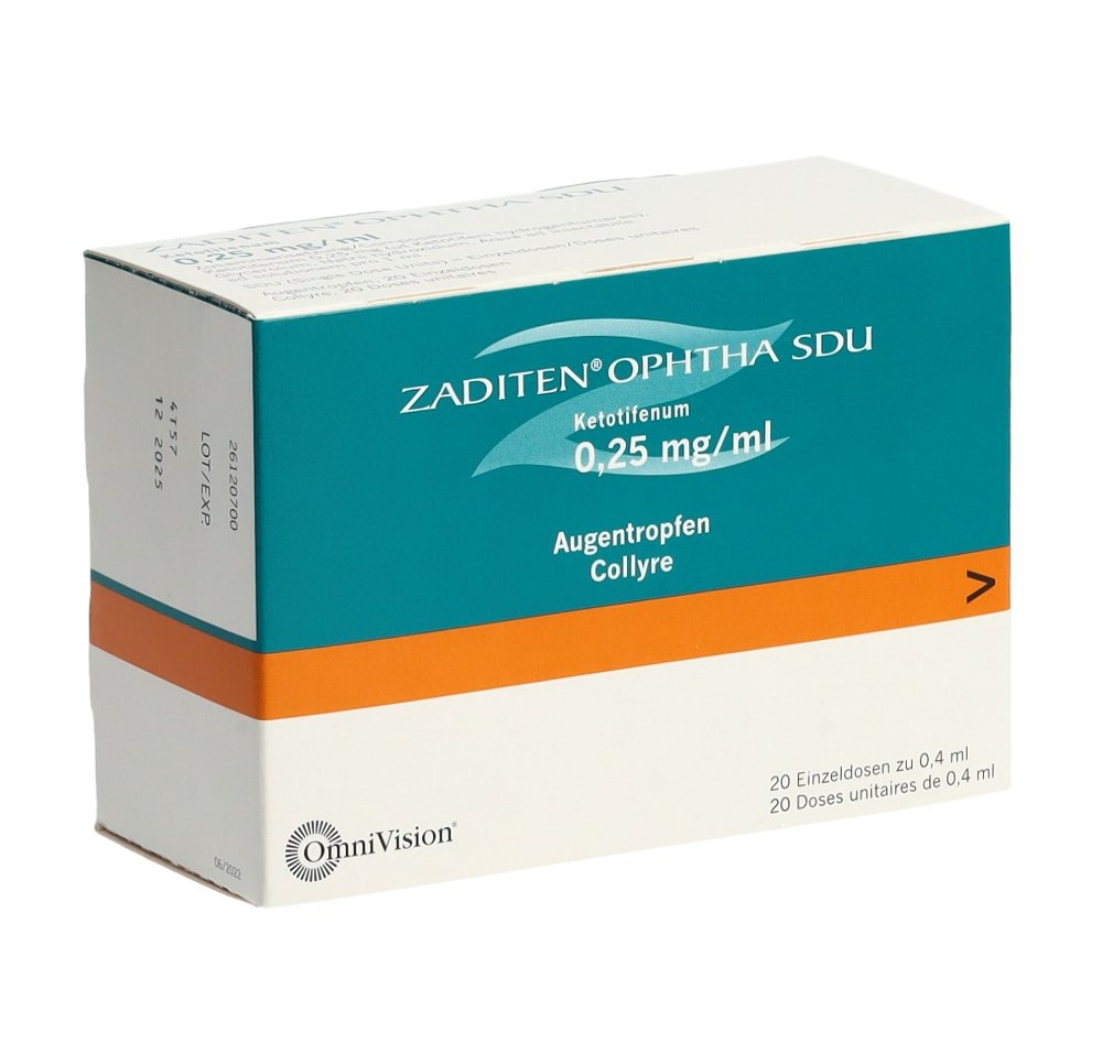 ZADITEN Ophtha SDU gtt opht 20 monodos 0.4 ml ZADITEN Ophtha SDU gtt opht 20 monodos 0.4 ml