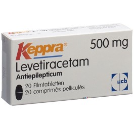 KEPPRA cpr pell 500 mg 20 pce