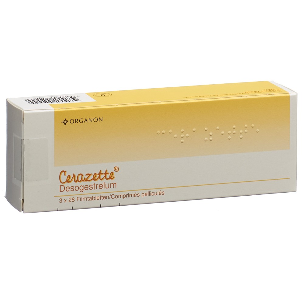CERAZETTE cpr pell 0.075 mg 3 x 28 pce CERAZETTE cpr pell 0.075 mg 3 x 28 pce