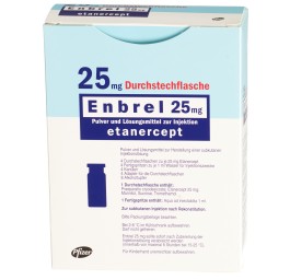 ENBREL subst sèche 25 mg c solv flac 4 pce