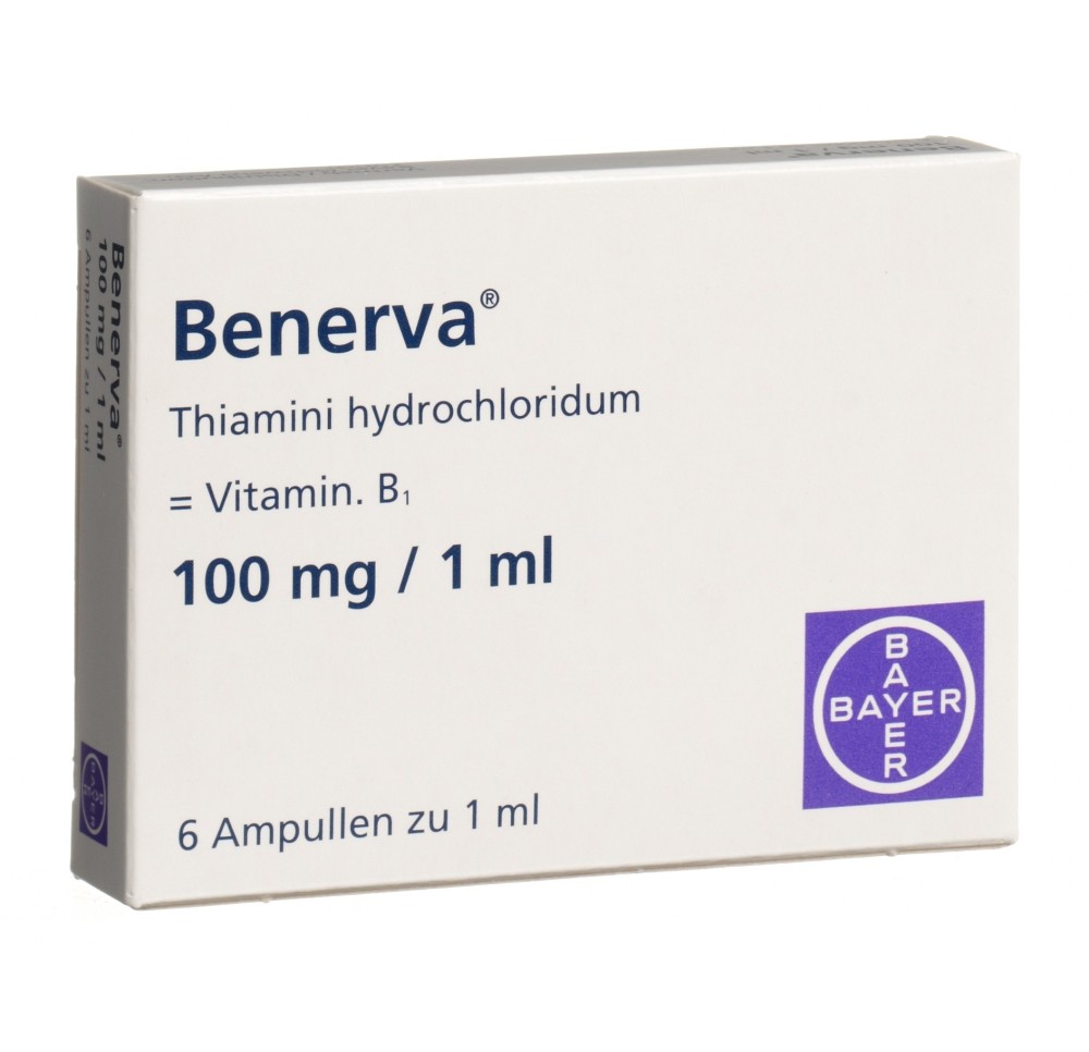 BENERVA sol inj 100 mg/ml 6 amp 1 ml