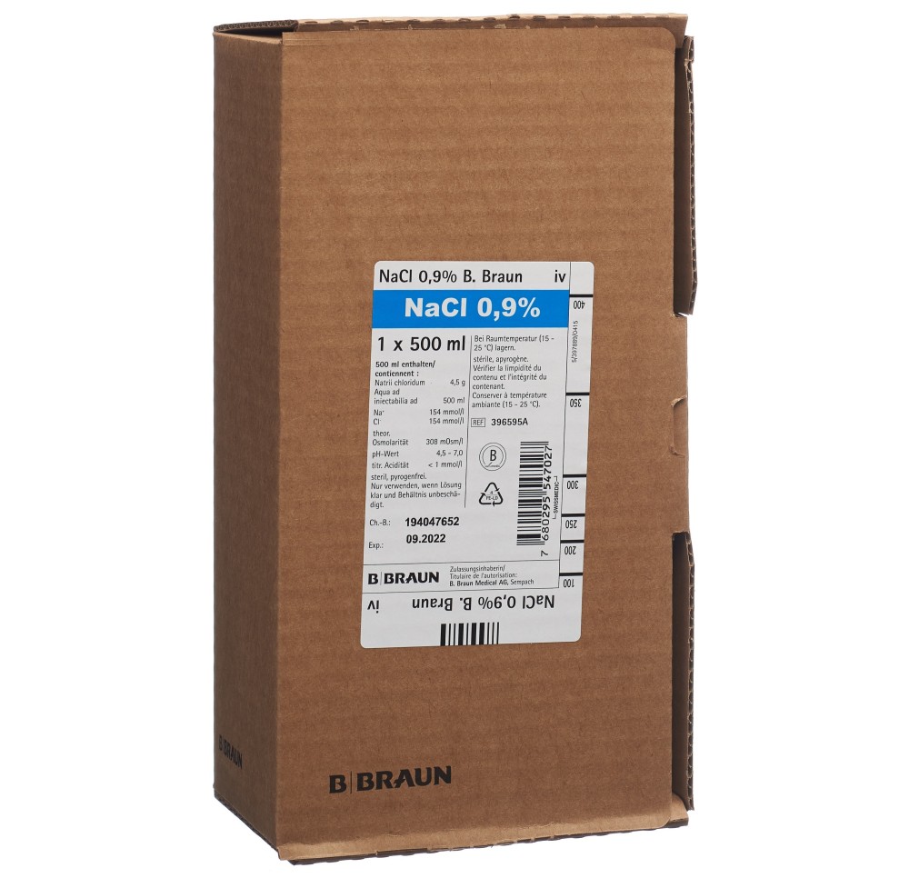 NACL Braun 0.9 % 500ml Ecofl pl NACL Braun 0.9 % 500ml Ecofl pl