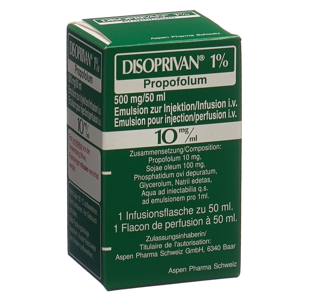 DISOPRIVAN 1% 500 mg/50ml flac 50 ml