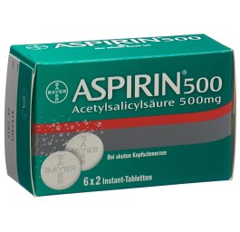 ASPIRINE cpr eff 500 mg 6 sach 2 pce