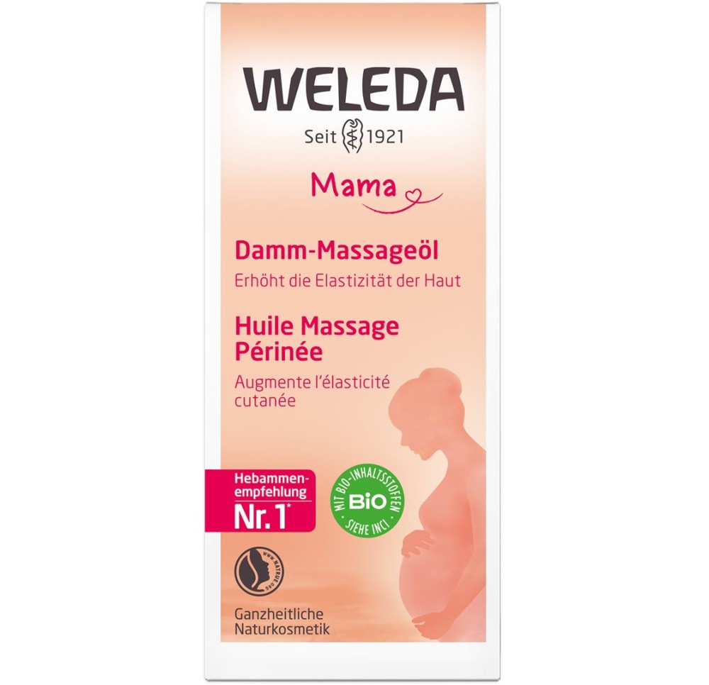 WELEDA MAMA huile massage périnée fl verre 50 ml WELEDA MAMA huile massage périnée fl verre 50 ml