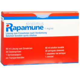 RAPAMUNE sol 1 mg/ml fl 60 ml