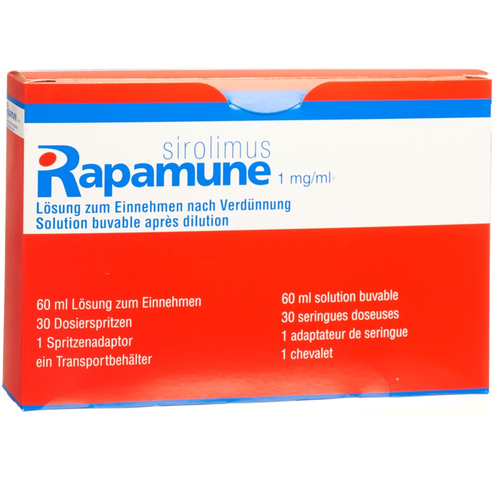 RAPAMUNE sol 1 mg/ml fl 60 ml RAPAMUNE sol 1 mg/ml fl 60 ml