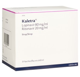 KALETRA sirop 80mg/20mg/ml 5 fl 60 ml