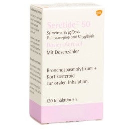 SERETIDE 50 aéros doseur 120 dos