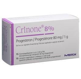 CRINONE gel vag 8 % 15 monodos 1.125 g