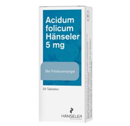 ACIDUM FOLICUM Hänseler cpr 5 mg 20 pce