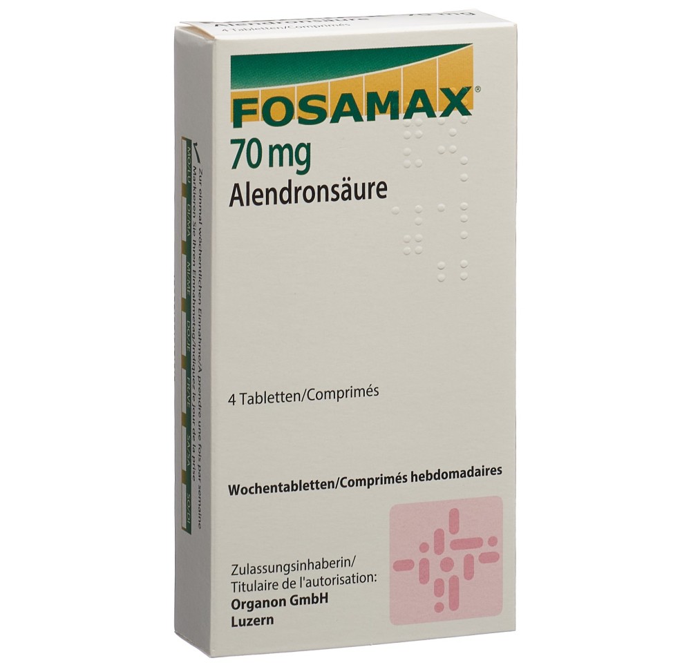 FOSAMAX comprimés hebdomadaires 70 mg 4 pce FOSAMAX comprimés hebdomadaires 70 mg 4 pce