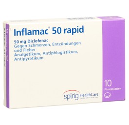 INFLAMAC rapide cpr pell 50 mg 10 pce