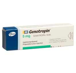 GENOTROPIN subst sèche 5 mg avec solv amp