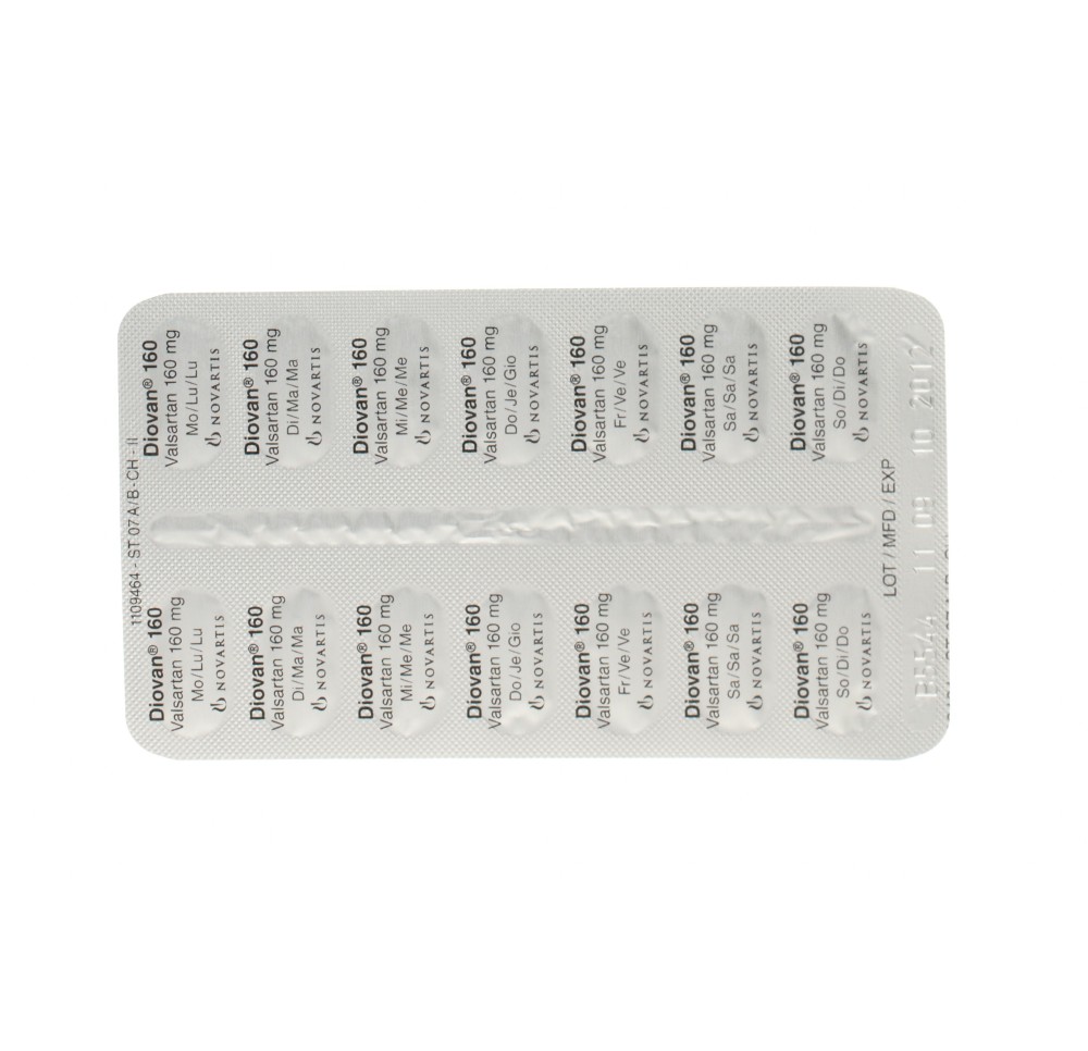 DIOVAN cpr pell 160 mg 98 pce DIOVAN cpr pell 160 mg 98 pce