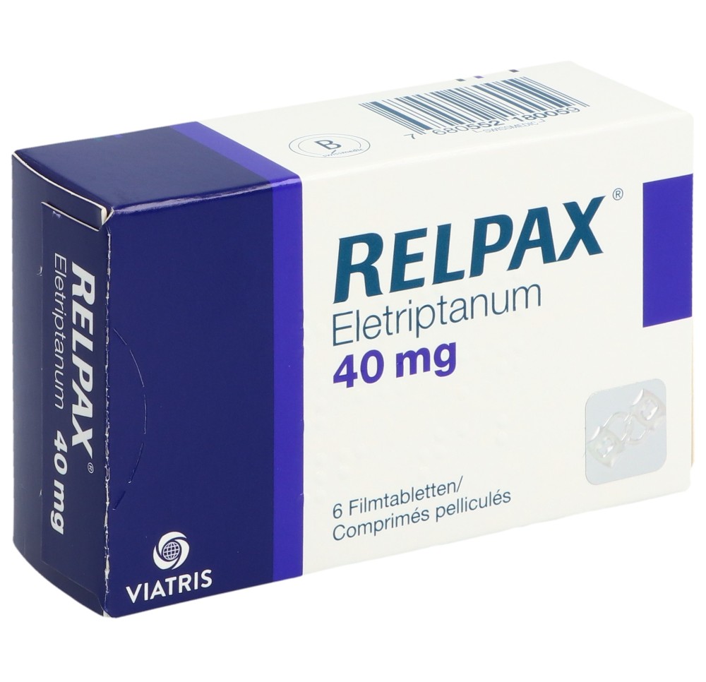 RELPAX cpr pell 40 mg 6 pce