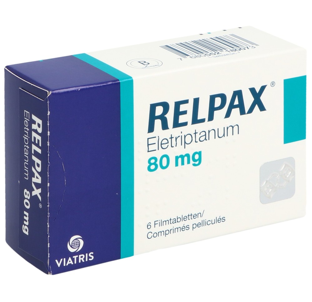 RELPAX cpr pell 80 mg 6 pce