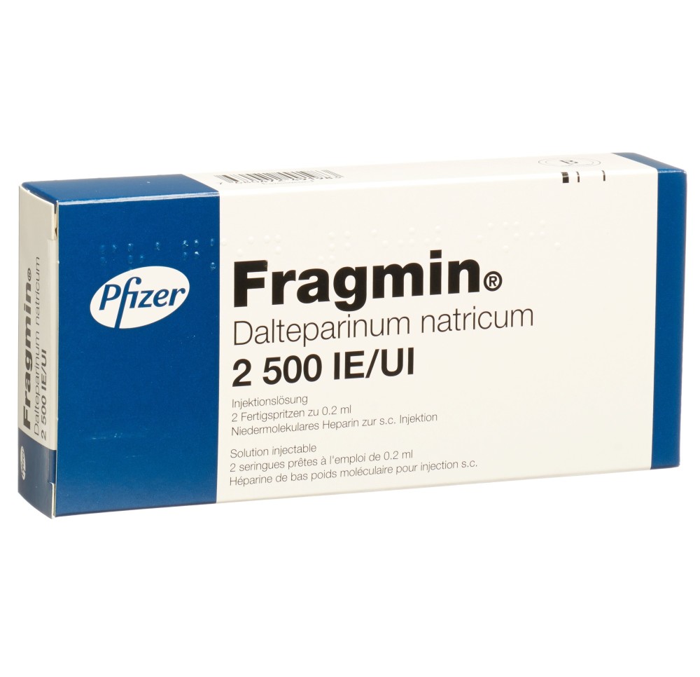 FRAGMIN sol inj 2500 UI/0.2ml 2 ser pré 0.2 ml FRAGMIN sol inj 2500 UI/0.2ml 2 ser pré 0.2 ml