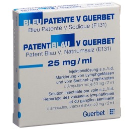 BLEU PATENTE V Guerbet sol inj 5 amp 2 ml