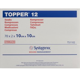 Topper 12 compresses NW 10x10cm stériles 70 x 2 pce