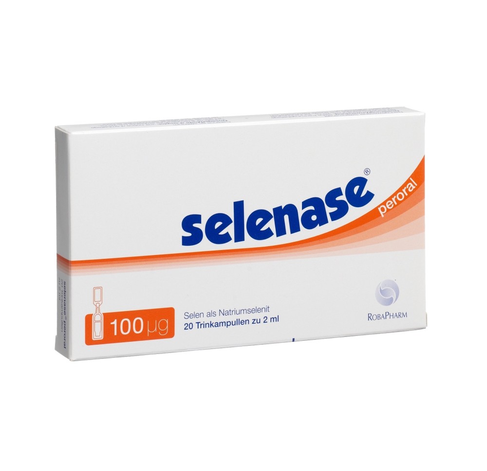 SELENASE peroral sol 100 mcg/2ml 20 amp buv 2 ml SELENASE peroral sol 100 mcg/2ml 20 amp buv 2 ml