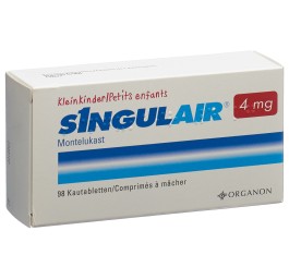SINGULAIR cpr croquer 4 mg petit enf 98 pce
